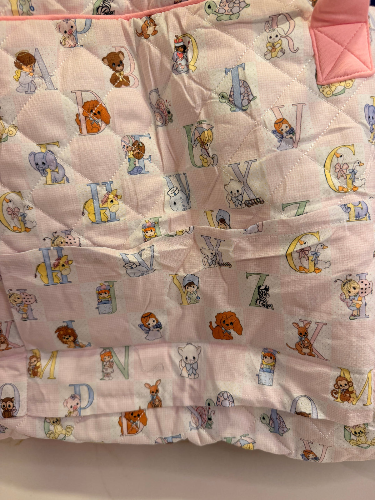 Precious Alphabet “Precious Girl” Quilted Weekender