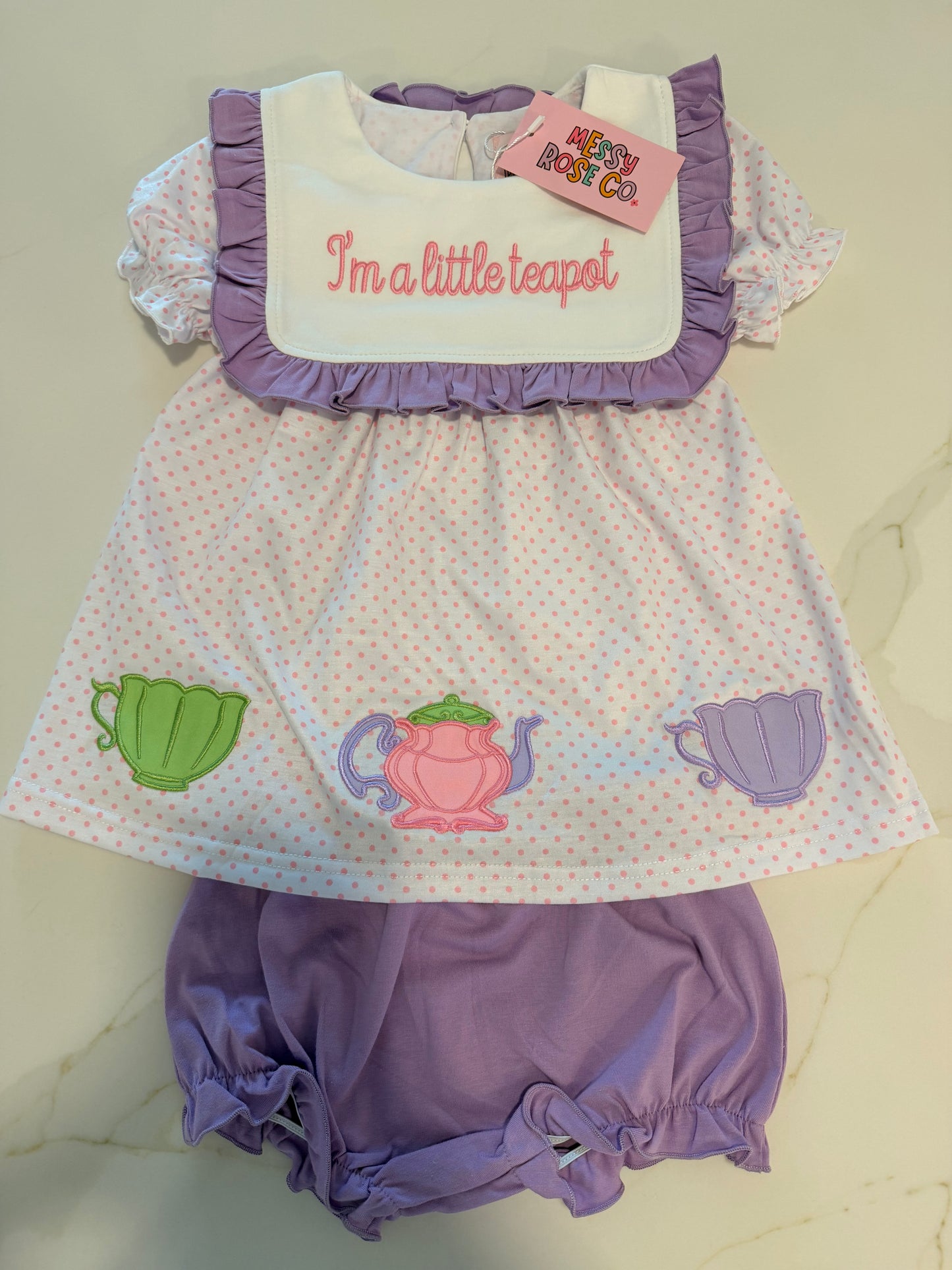Little Teapot Girls Bloomer Set