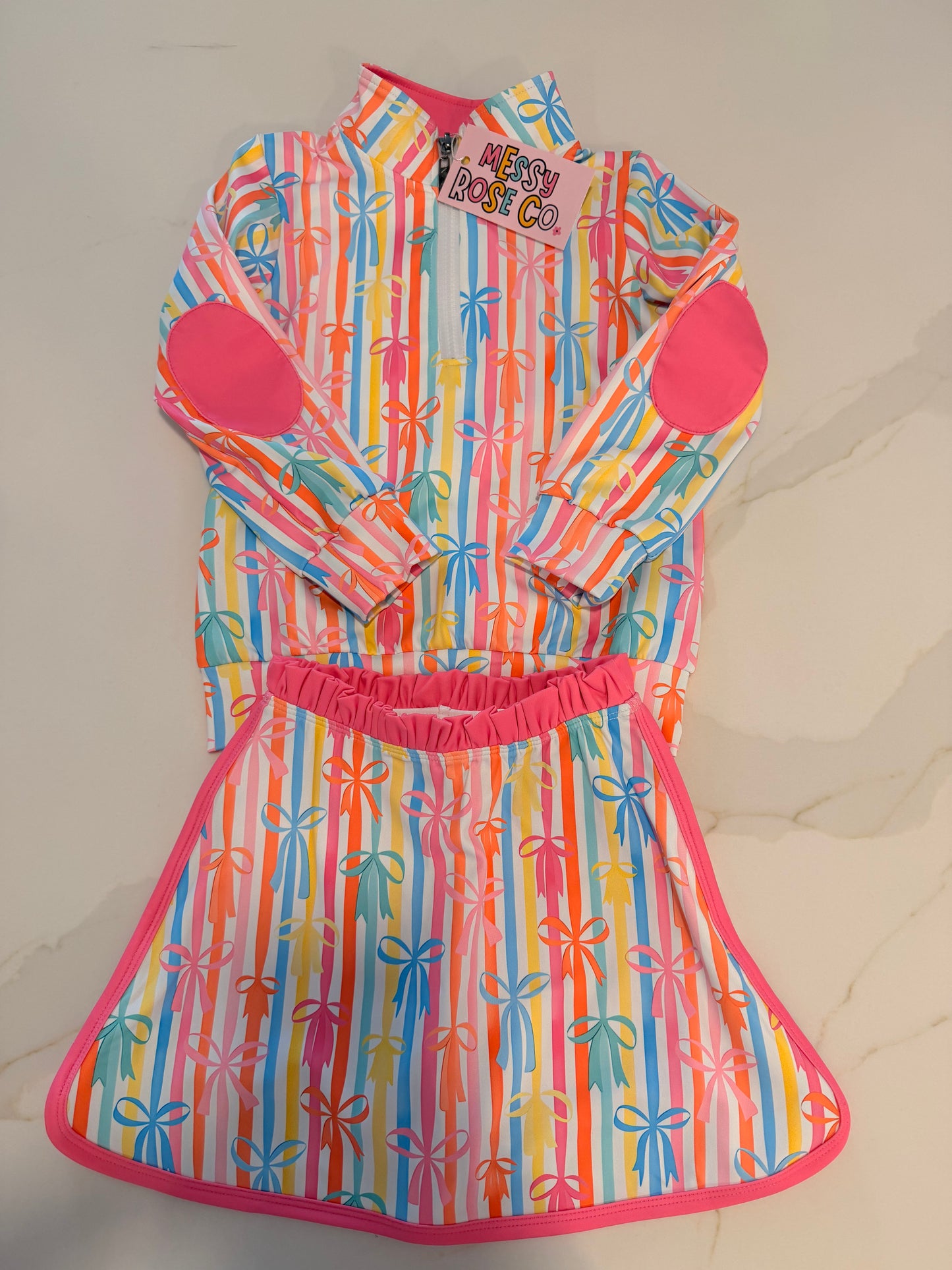 Vibrant Bow Athletic Set