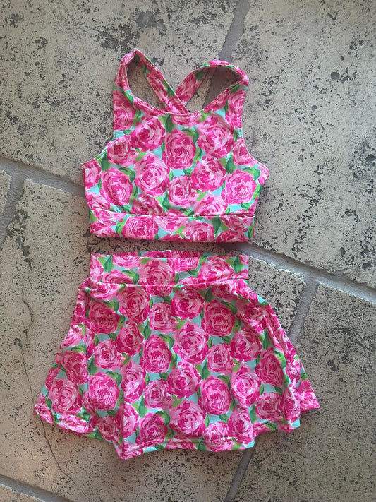 2PC Short Skirt Set