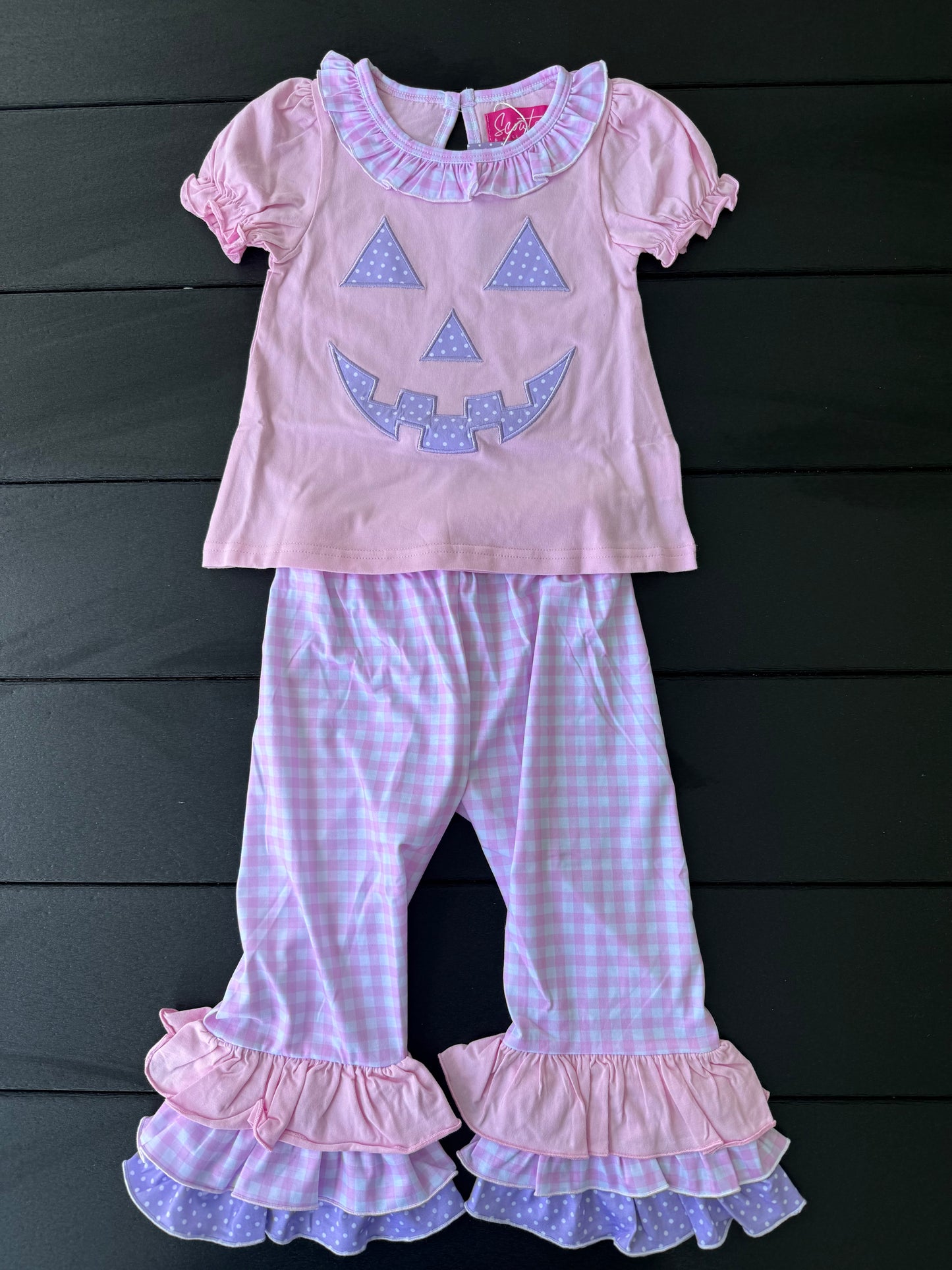 Pastel Pumpkin Girls Set