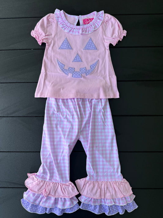 Pastel Pumpkin Girls Set