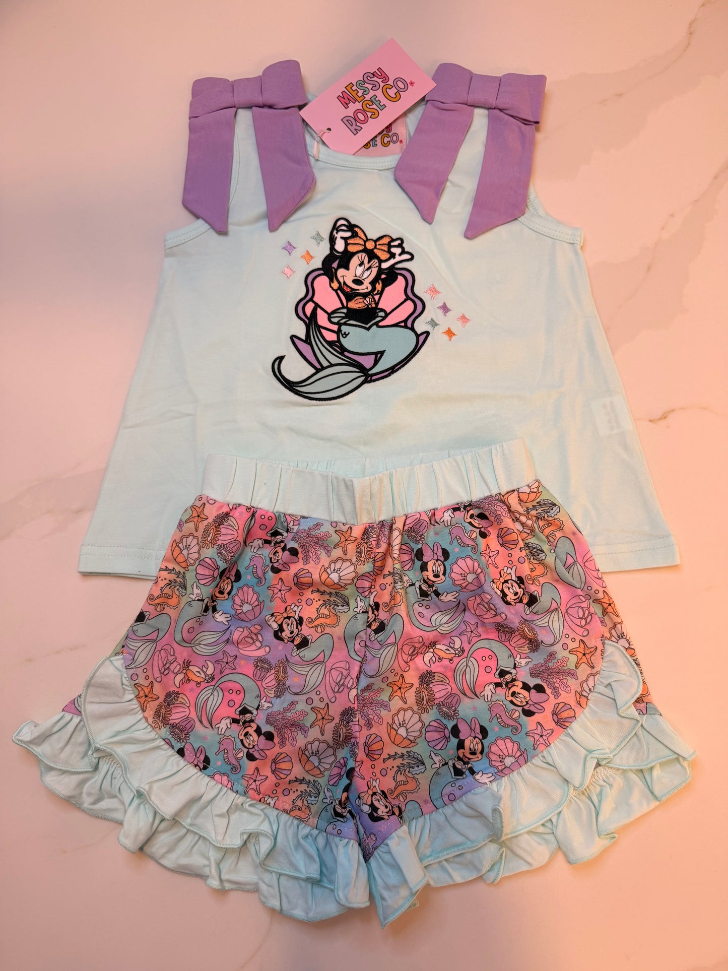 Mermaid Vibes Girls Short Set