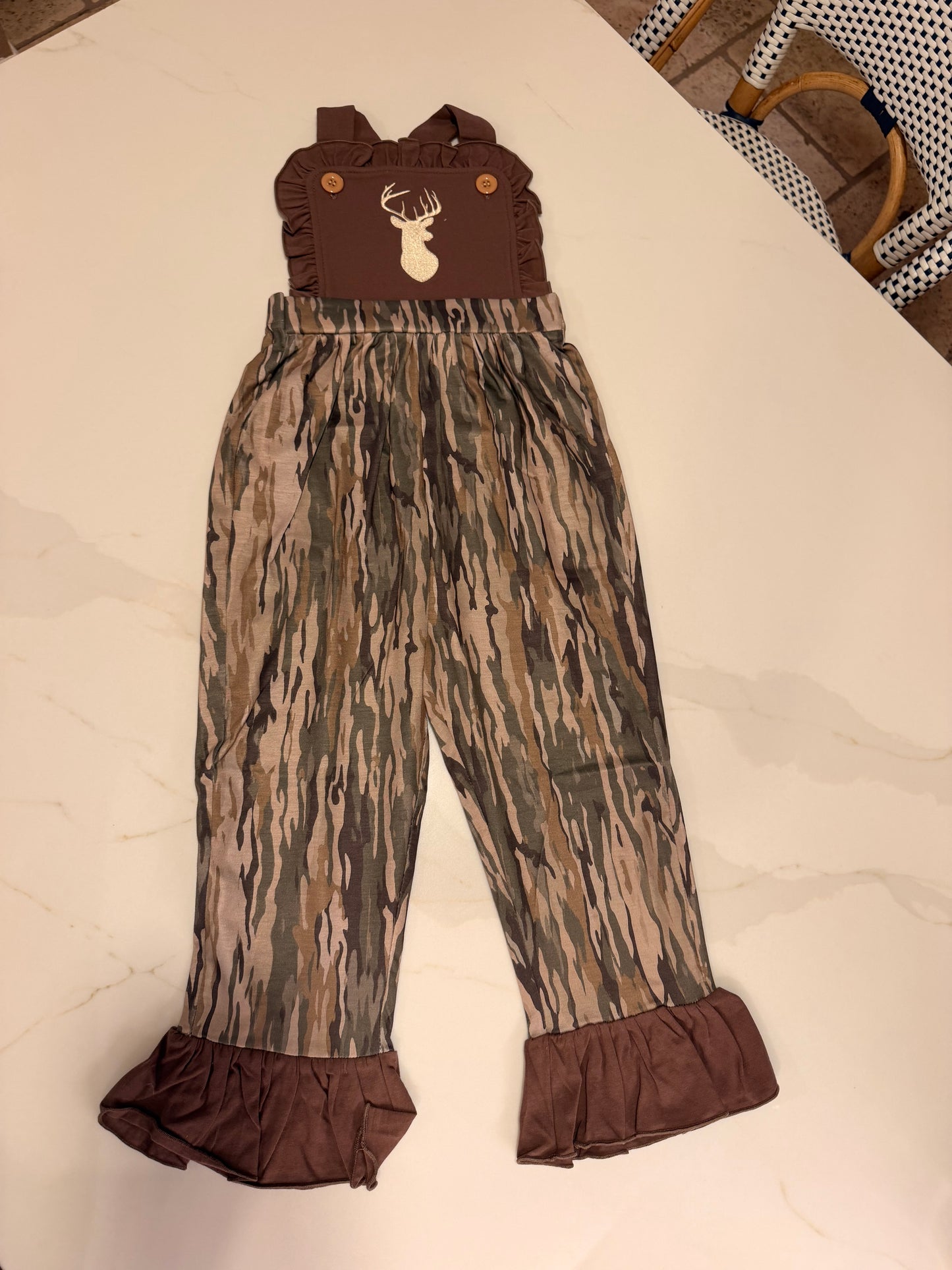 Camo Girls Romper