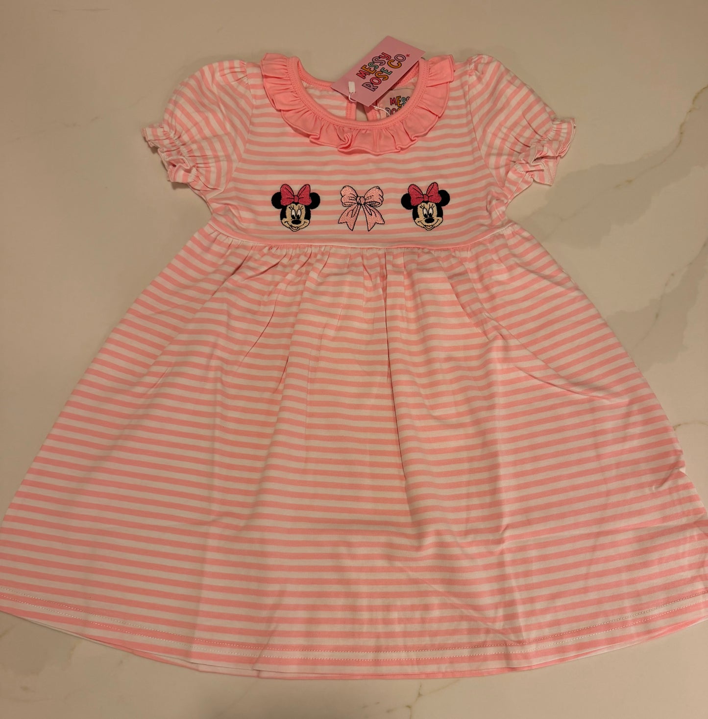 Bowtiful Stripes Girls Dress