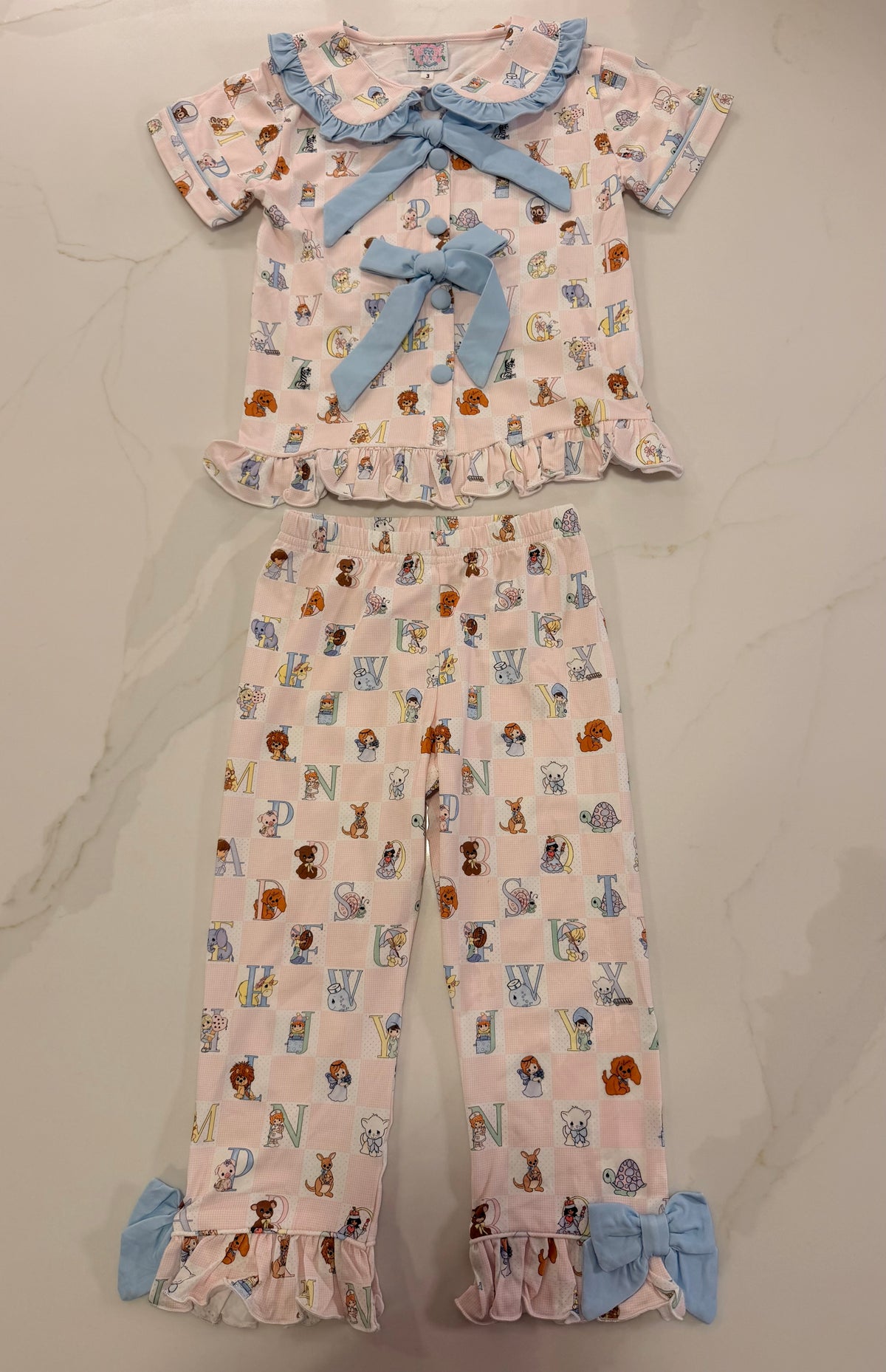 Precious Alphabet Girls Pajama Set