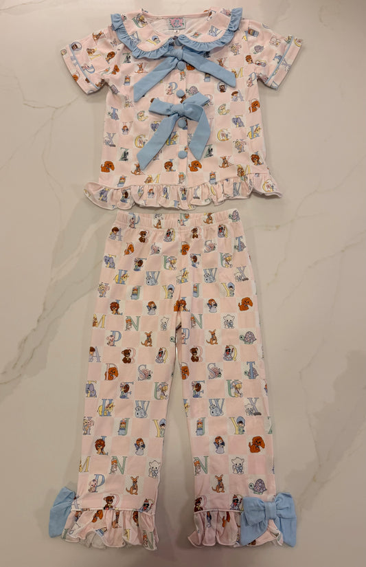 Precious Alphabet Girls Pajama Set