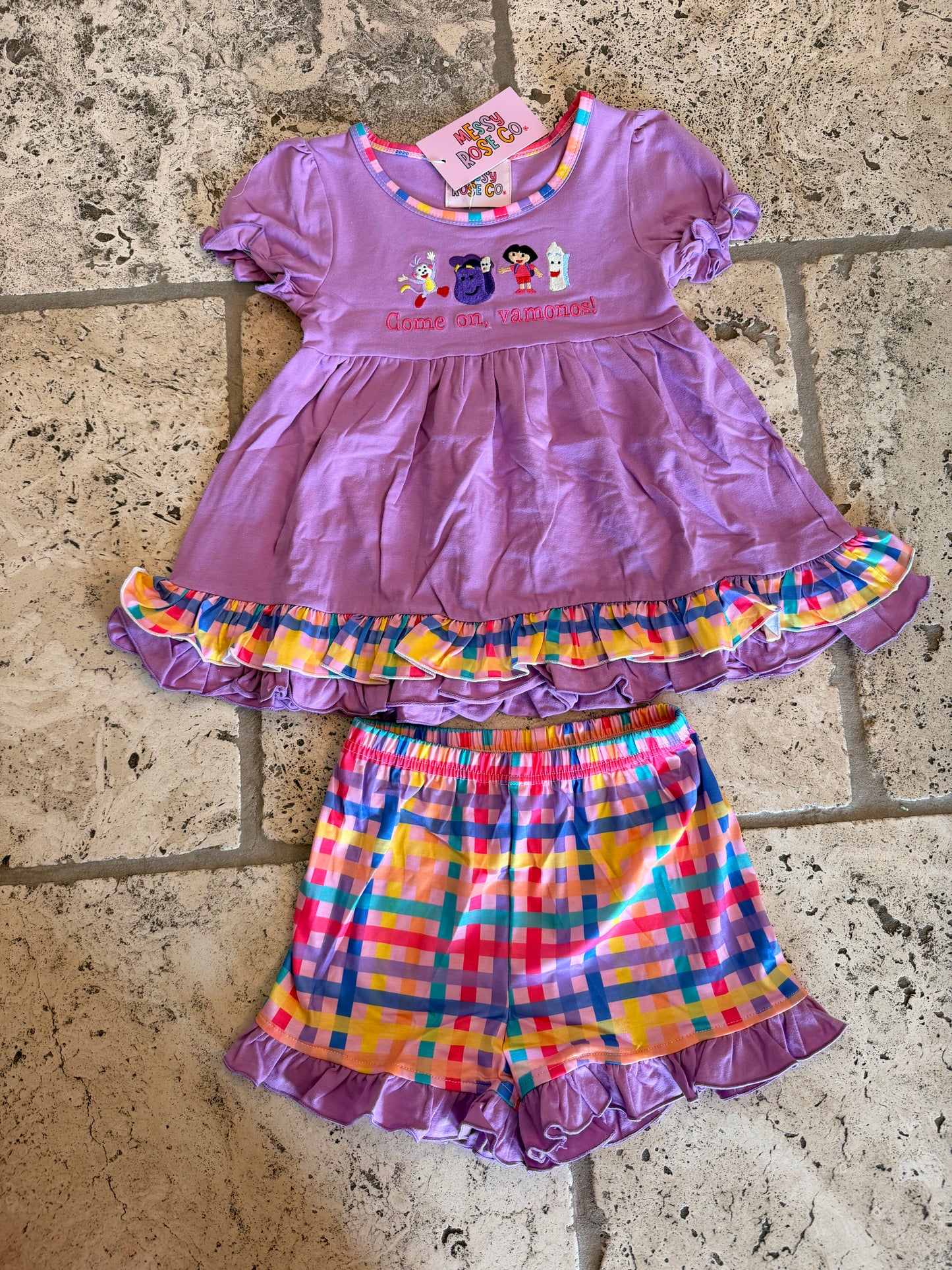 Come On, Vamonos Girls Short Set