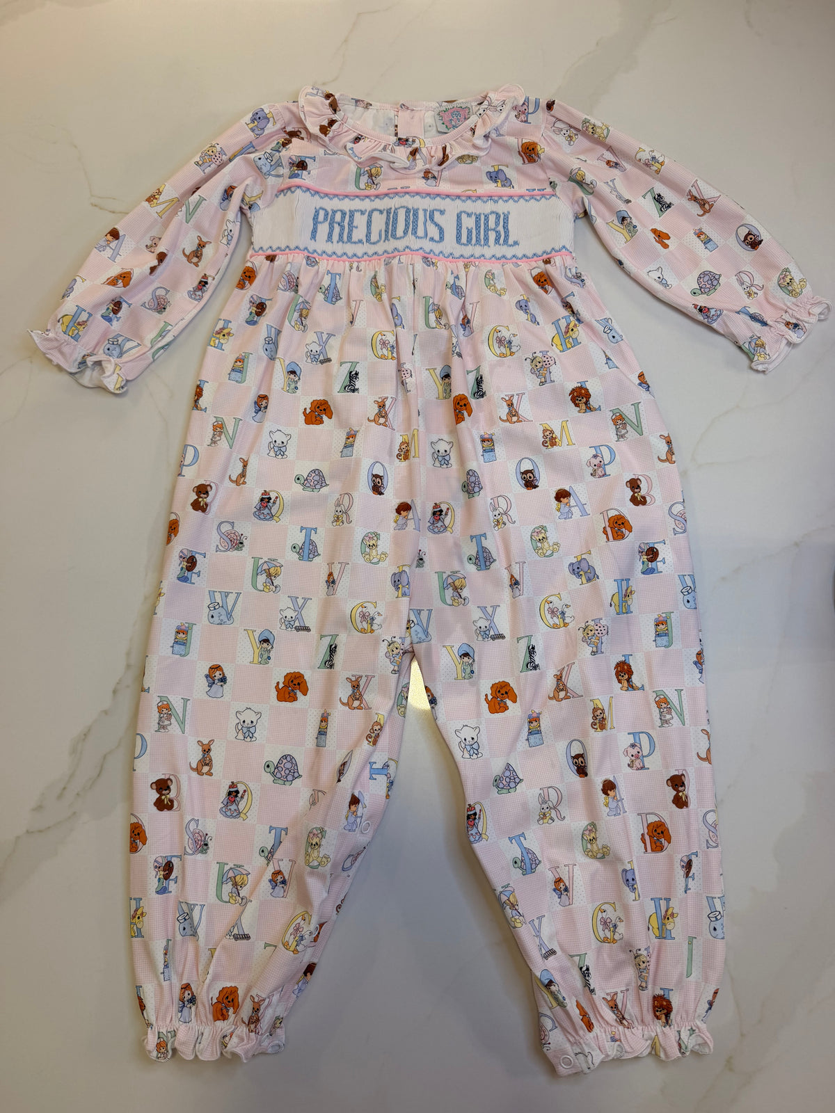 Precious Alphabet “Precious Girl” Romper