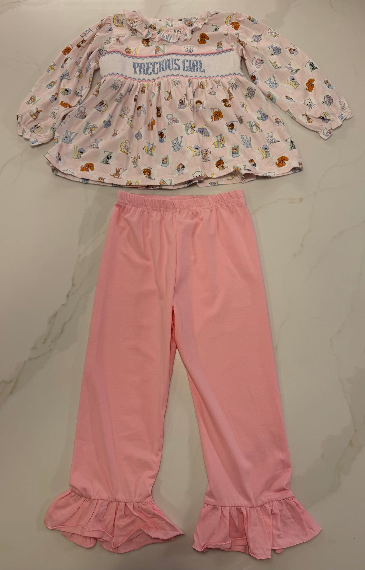 Precious Alphabet “Precious Girl” Pant Set