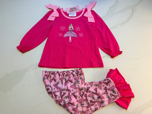Pink Snow Bliss Girls Pant Set