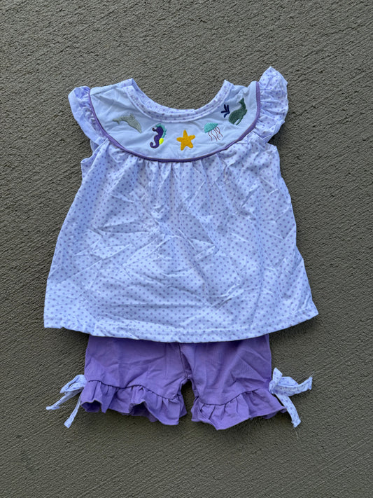 Fishy Friends Girl Short Set