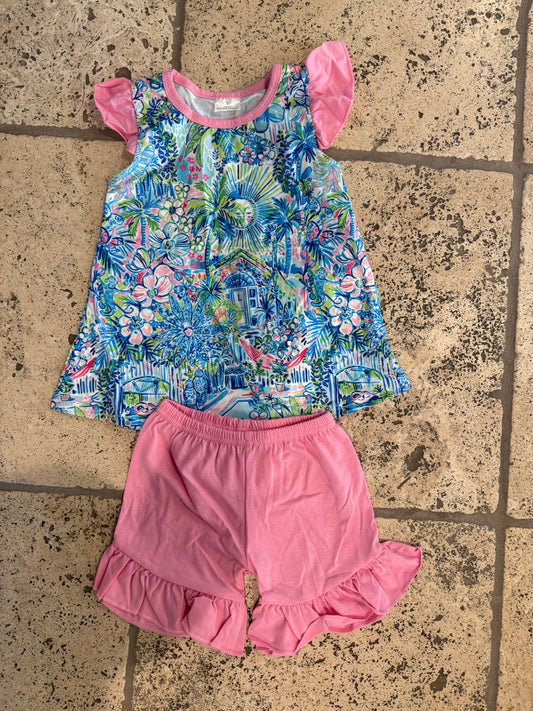 Villa House Girls Short Set