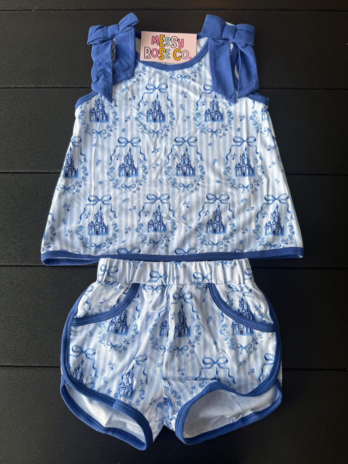 Blue Castle Dreams Girls Short Set